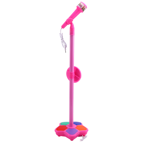 Microphone pour enfants avec support lumineux, rose 2