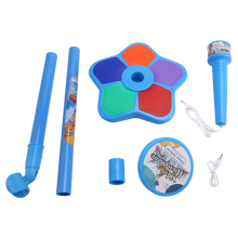Microphone pour enfants avec support lumineux, jouet, bleu