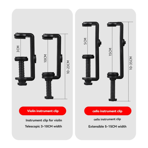 Violin Wireless Microphone Musical Instrument Microphone Long Clip 1