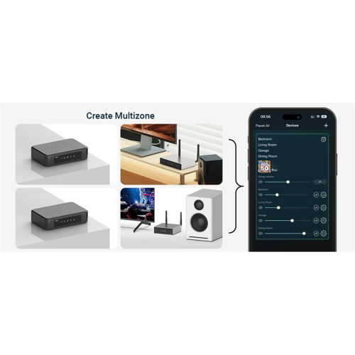 S10+ Wireless Music Streamer 3.5mm Jack Aux Bluetooth Audio Receiver 1