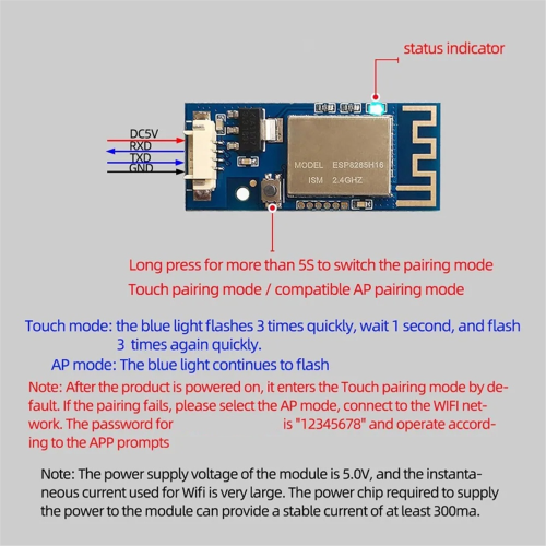 ESP8285H16 WIFI-module mobiele telefoon APP Smart Home-afstandsbediening 1