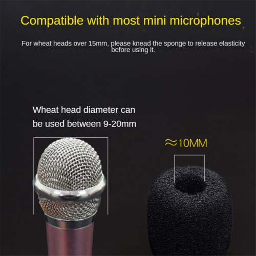 Esponja universal para amplificador de microfone, capa protetora para ouvidos, algodão para poeira 1