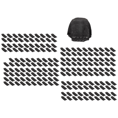 200 Pcs Schwarz Einweg Mikrofon Abdeckungen Anti-Splash Staub-Proof 1