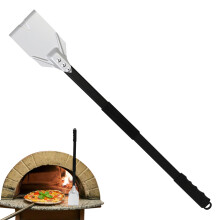 Charcoal Rake 31.89 Inch Removable Pizza Oven Brush with Long Handle Heat Resistant