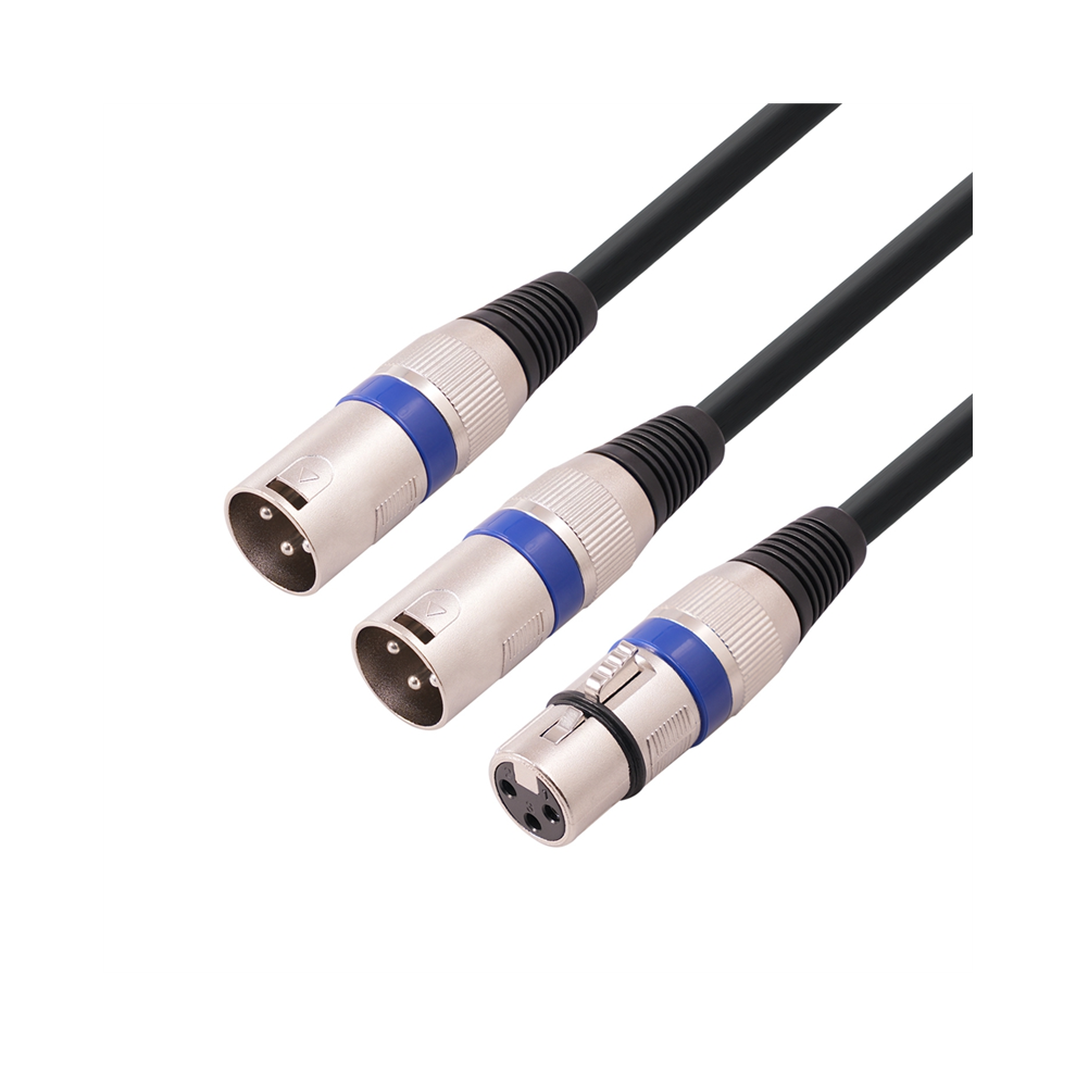Xlr Female To Dual Xlr Male Y Splitter Cable, Xlr Splitter Cable, B 4712661026911