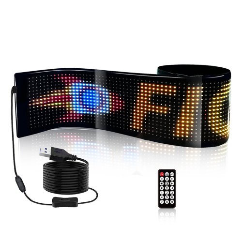 USB LED-matris flexibel panel för bilskylt rullande display