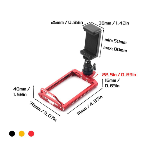 Transmitter Protector Frame & Phone Holder for Noble NB4 Black 1
