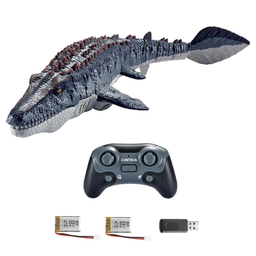 2,4G RC-dinosaurus, RC-vannleker RC-båt svart