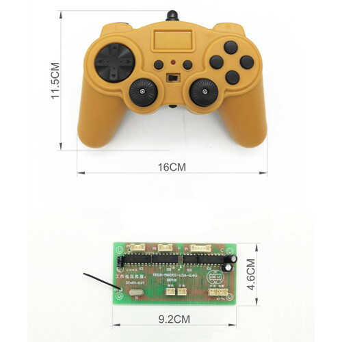 Τηλεχειριστήριο 2.4G 8CH DIY παιχνίδι για Ρομπότ, Σκάφος, Τανκ, Αυτοκίνητο 4-6V-Πορτοκαλί 2