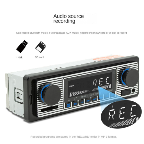 60 W Bluetooth bilradio, MP3-afspiller, USB-drev 2