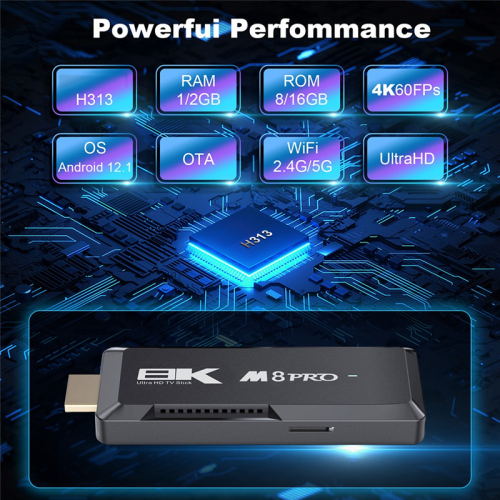M8 PRO 2GB 16GB Android 12.1 Έξυπνο Κουτί Τηλεόρασης AIIwinner H313 1