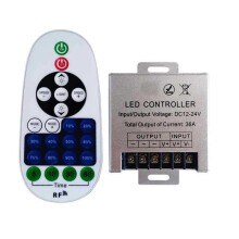 Remote Led Box Controller for Single Color Led Strip Light DC12-24V