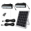 Double Head Solar Pendant Light Dimmable Remote Cord Solar Light Shed 1