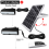 Double Head Solar Pendant Light Dimmable Remote Cord Solar Light Shed 4