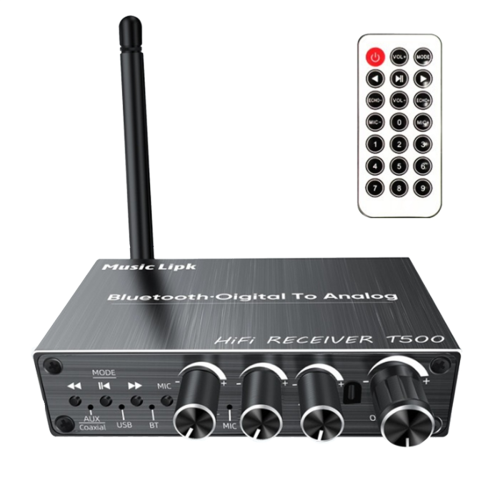 BT 5.3 Audio Receiver AUX/Mic/USB Audio Adapter with Remote Control 2