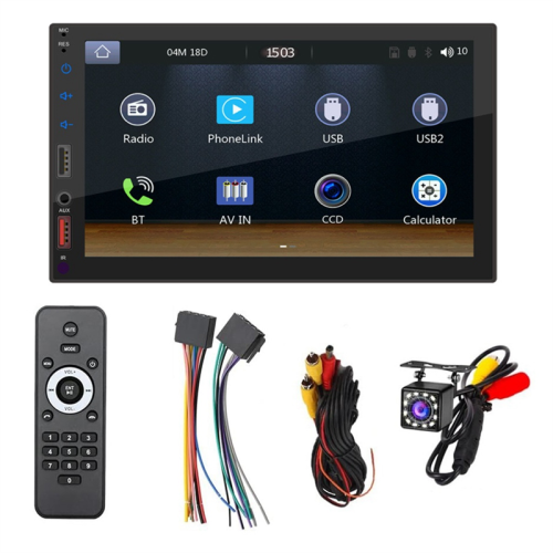 7-calowy 2-DIN samochodowy system stereo CarPlay Android Auto, odtwarzacz multimedialny