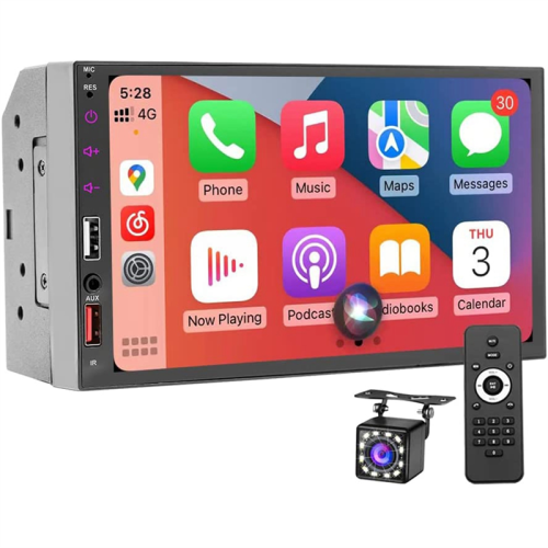 7-calowy 2-DIN samochodowy system stereo CarPlay Android Auto, odtwarzacz multimedialny 1