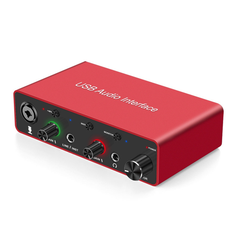192KHz USB Audio Interface Sound Card for Podcast Recording Equipment