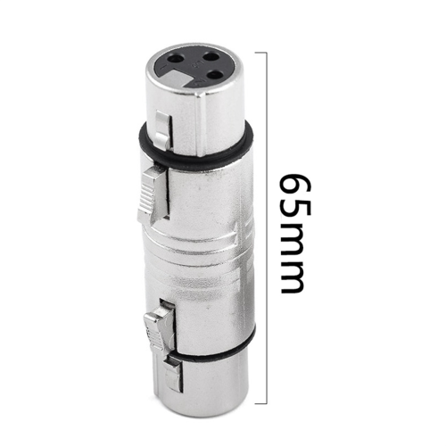 2 ks XLR adaptér (samica-samica) XLR 3-pinový samica-3-pinový samica 2
