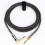 Vergulde microfoon audiokabel mixer verlengkabel A 2 meter 5
