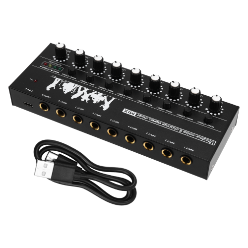 Mixer de áudio estéreo com funcionalidade de baixo ruído 2