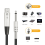 XLR vrouwelijk naar 1/4 inch mono jack microfoonkabel ongebalanceerde microfoonkabel 6