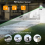 Clip on Solar Motion Lights Outdoor Waterproof with 800LM 6