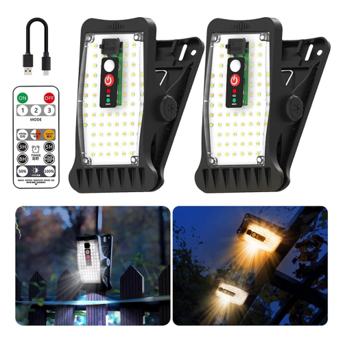 Clip on Solar Motion Lights Outdoor Waterproof with 800LM 1