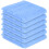 (Blue) Perefly Cotton Washcloths Set (30 x 30 cm) 1