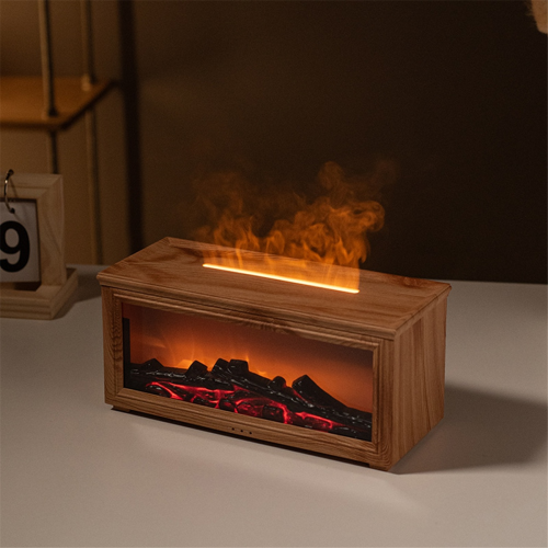 Aromatherapie diffuser met dynamisch vlameffect voor thuis en op kantoor A 2