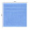 (Blue) Perefly Cotton Washcloths Set (30 x 30 cm) 5