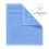 (Blue) Perefly Cotton Washcloths Set (30 x 30 cm) 4