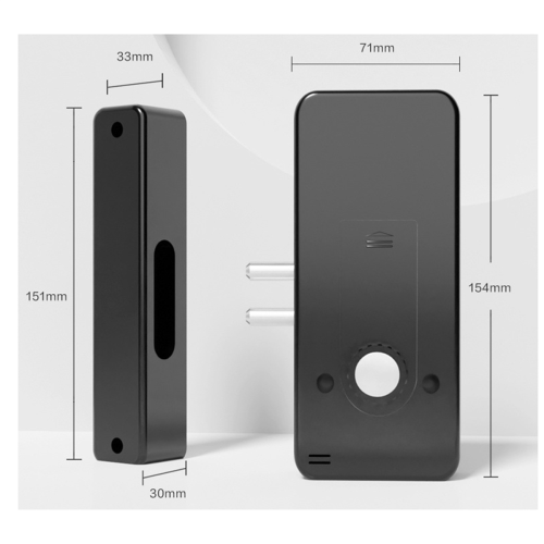 Smart Electron Lock App Bluetooth Punch-free Door Non-destructive 1