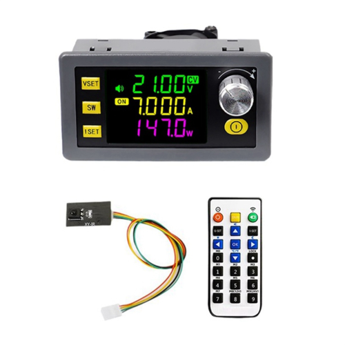 Ruiogoe Module Alimentation Réglable SK80H – Convertisseur DC-DC 0.6-36V 5A 80W, Courant Constant, Écran LCD, Ventilateur Intelligent, Protections Multiples