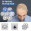 7D Electric Shaver Replacement Head Floating Beard Shaver Blade Head 3