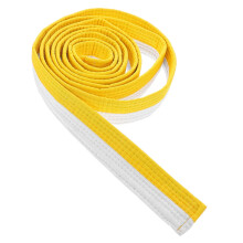 Yellow Taekwondo Uniform with White Belt Yellow Martial Arts Belt Cotton
