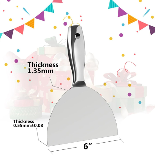Plamuurmes 6 inch, voor het afwerken van gipsplaten 2