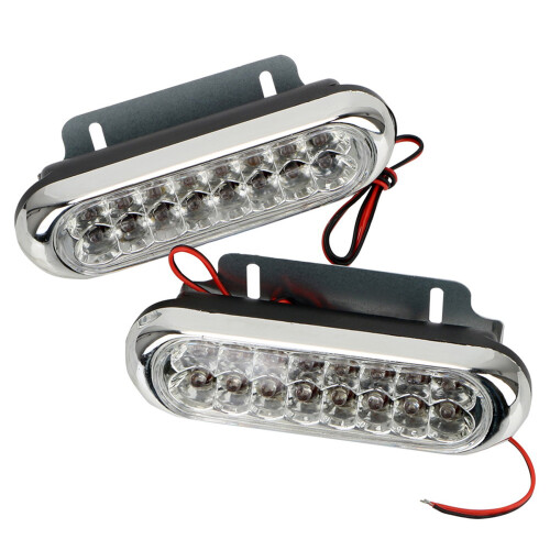 2PCS Auto Licht 16 LED Tagfahrlicht Nebel Weiß Licht Universal