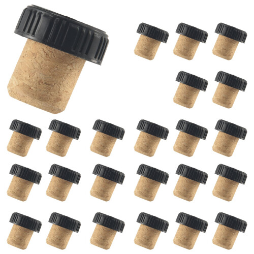 24 stycken korkproppar, korkproppar, provkorkar, T-formade vinkorkar 1