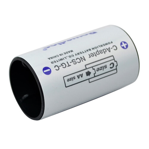 C-formaat batterijadapters, AA naar C-formaat batterij-afstandhouder 1