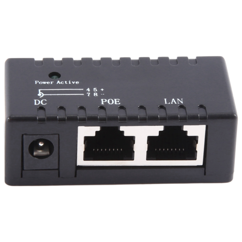 Adapter PoE Injector RJ45 DC 5,5 mm x 2,1 mm (czarny) 1