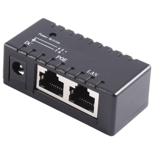 Adapter PoE Injector RJ45 DC 5,5 mm x 2,1 mm (czarny) 2