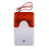 Mini Wired Strobe Warnung Sirene Dc 12V Sound Alarm 115Db Orange 1