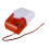 Mini Wired Strobe Warnung Sirene Dc 12V Sound Alarm 115Db Orange 5