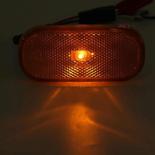 Side Marker Light Yellow Lamp Lens for Transit MK8 2014-2021 2