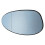Espejo retrovisor de puerta azul derecho con cristal calefactado para Serie 1 3 E81 E87 E82 E46 E90 1