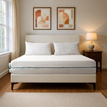 Tribesigns Matelas, mousse froide 90x200 cm, 7 zones H3 mi-ferme, housse respirante lavable, haut. 20 cm, design S