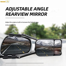 Espejo retrovisor universal para caravana, remolque de coche, correa de extensión ajustable, espejo