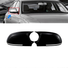 Car Side Door Mirrors Cover Auto Rearview Mirror Cap for A4 A5 B8 A3 8P A6 C6(Carbon )