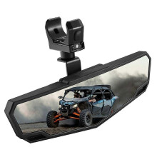 UTV Rear View Mirror, Center Rearview Mirror with 1.5-2inch Adjustable Clamp for Polaris RZR Can Am Maverick Arctic Cat